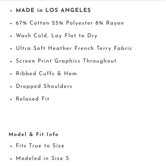 Lauren Moshi Harmony Daisy Oversized Hoodie Sweatshirt S - Picture 3 of 11